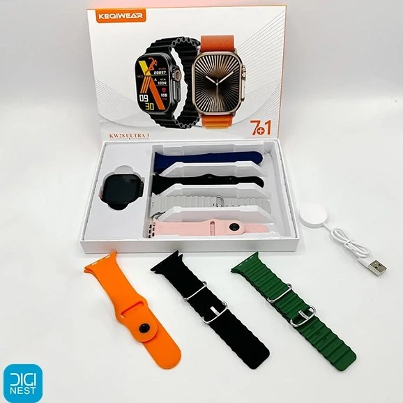 ساعت هوشمند KW28 Ultra3 با نمایشگر AMOLED و GPS