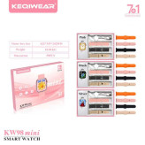 ساعت هوشمند دخترانه KW98 Mini سایز ۳۸ میلیمتر با ۷ بند